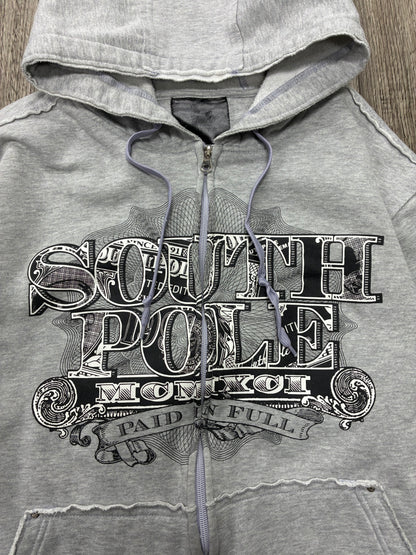 L- Vintage Southpole Paid In Full Hoodie