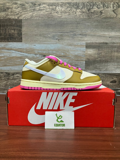 Nike Dunk Low SE Just Do It Bronzine Pink Size 8.5W/7M