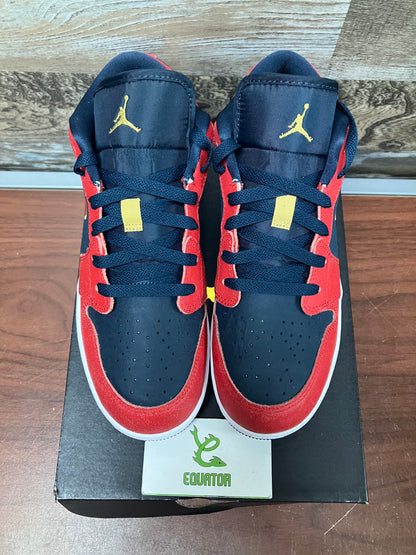 Jordan 1 Low Armory Navy Sport Red GS Size 7Y