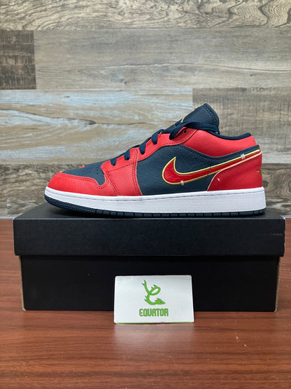 Jordan 1 Low Armory Navy Sport Red GS Size 7Y