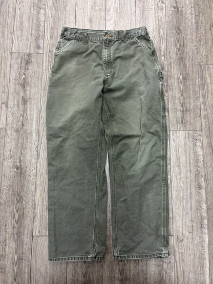 32- Vintage Carhartt Olive Green Carpenter Pants