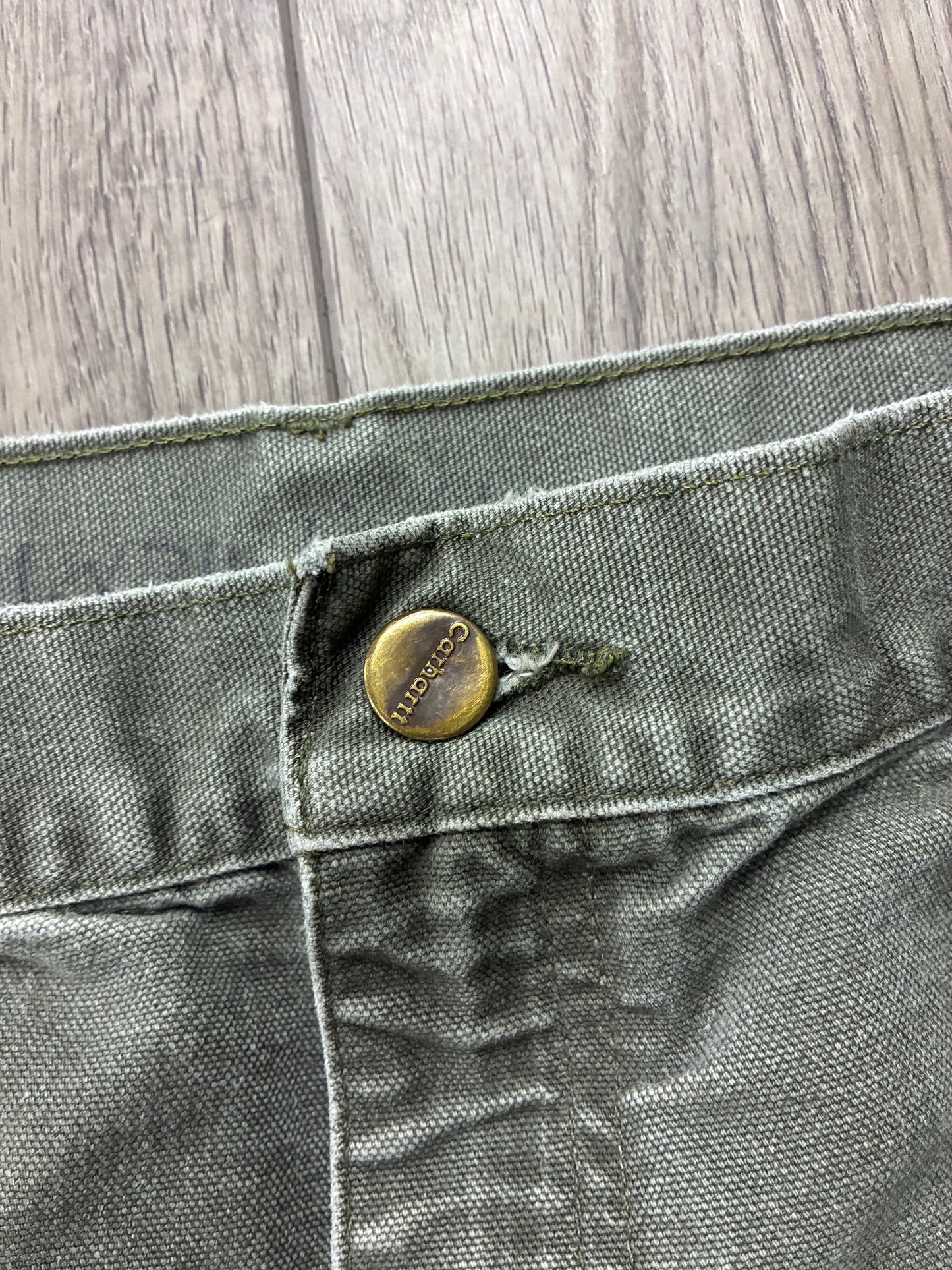 32- Vintage Carhartt Olive Green Carpenter Pants