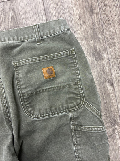32- Vintage Carhartt Olive Green Carpenter Pants