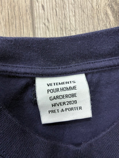 M- Vetements AW20 Oversized Interpol Tee