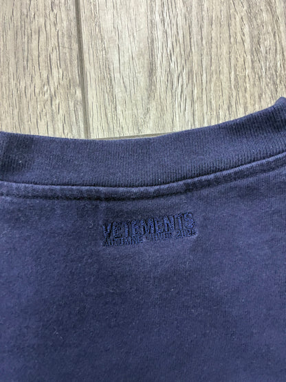 M- Vetements AW20 Oversized Interpol Tee
