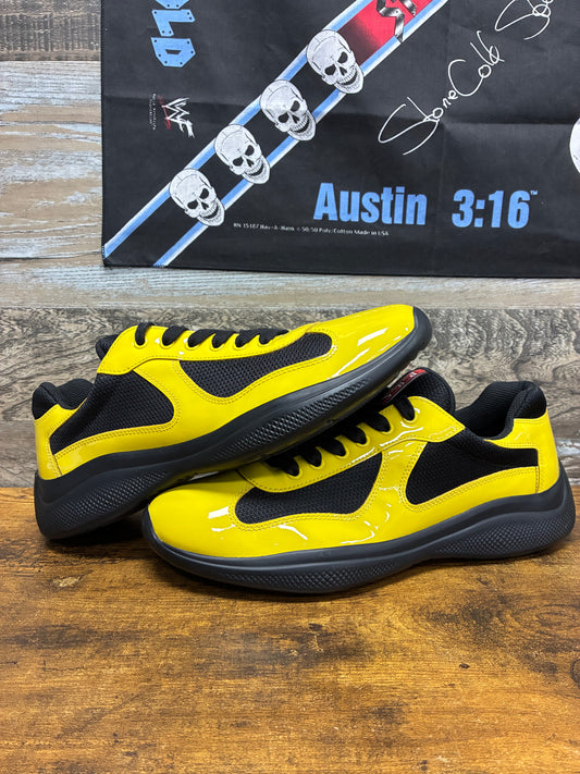 8.5- Prada America’s Cup Yellow Black Sneaker