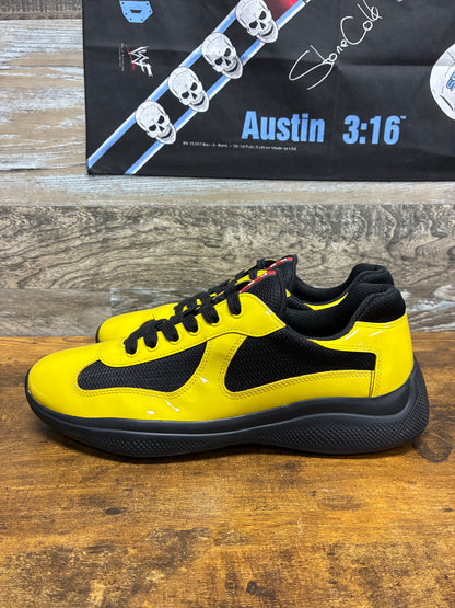 8.5- Prada America’s Cup Yellow Black Sneaker