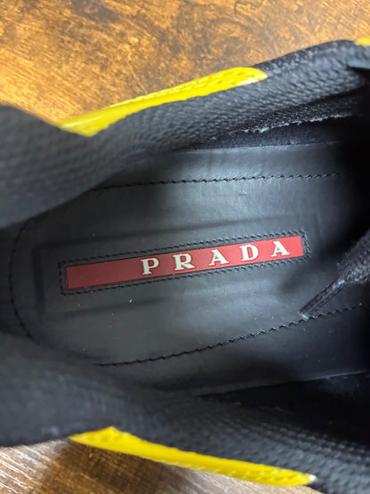 8.5- Prada America’s Cup Yellow Black Sneaker