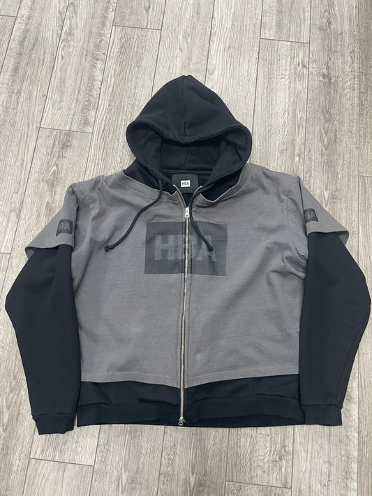 XL - HBA Hood By Air Double Layered Zip up Hoodie