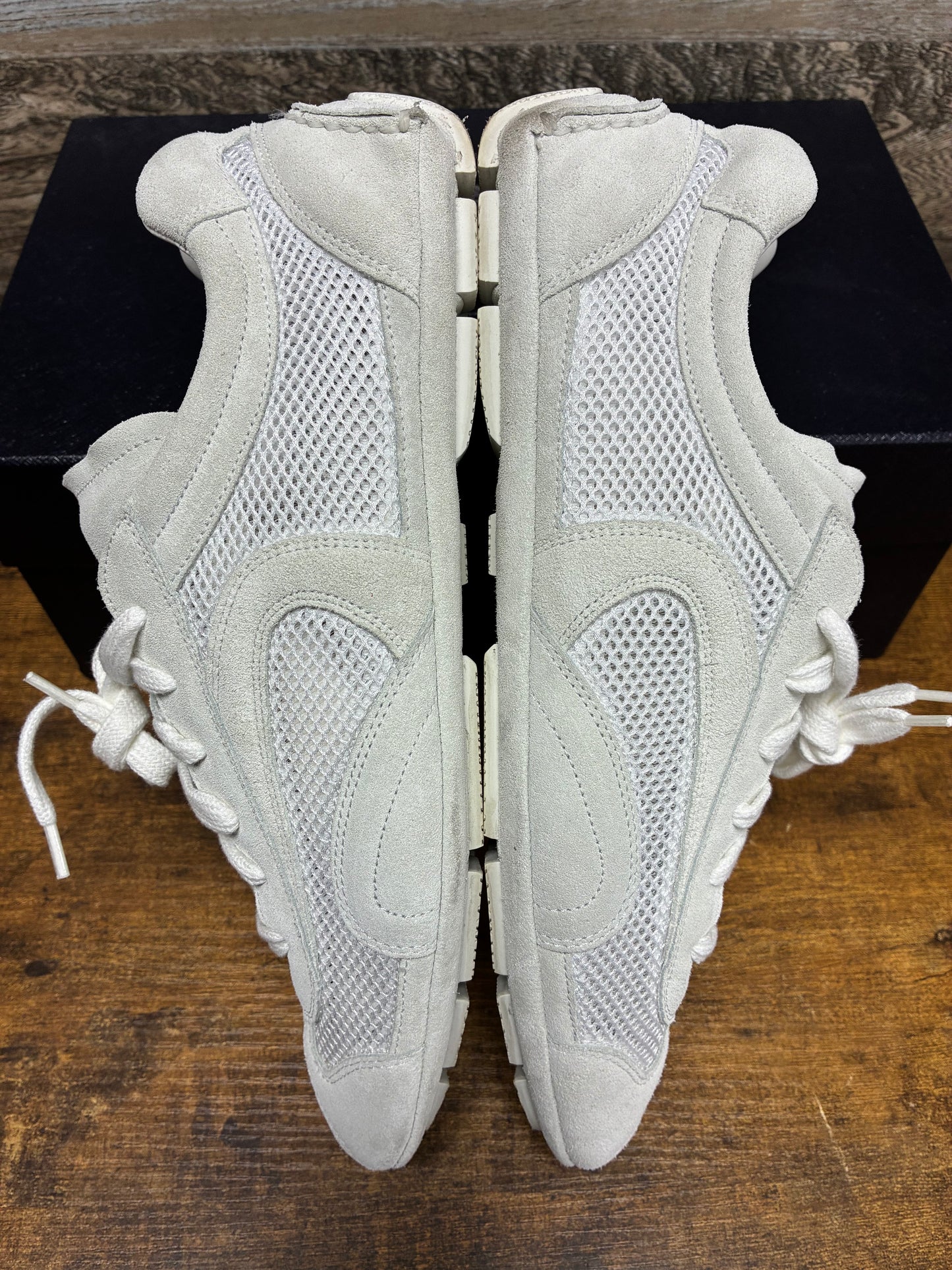 10.5 - Prada Montecarlo Re-Edition 2005 White Suede/Mesh Sneaker