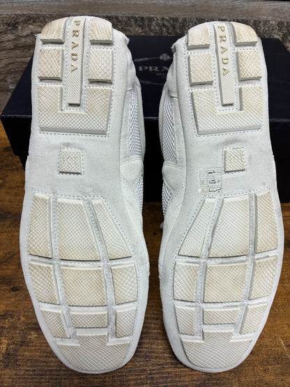 10.5 - Prada Montecarlo Re-Edition 2005 White Suede/Mesh Sneaker