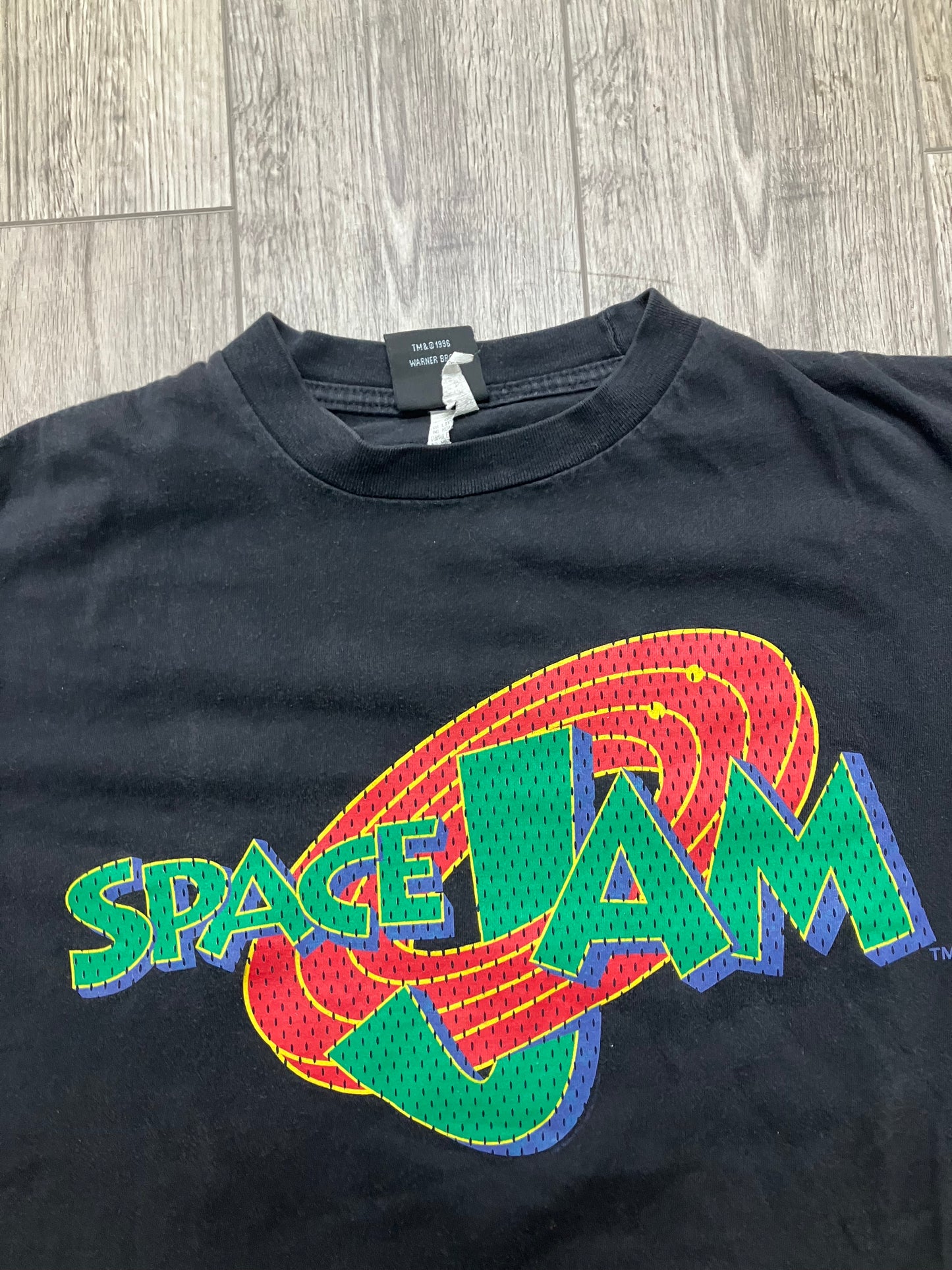 Vintage Space Jam “Get Ready to Jam” Tee Size L