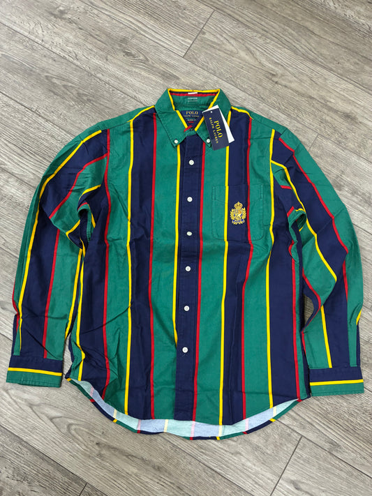 M - Polo Ralph Lauren Striped Crest Oxford Shirt