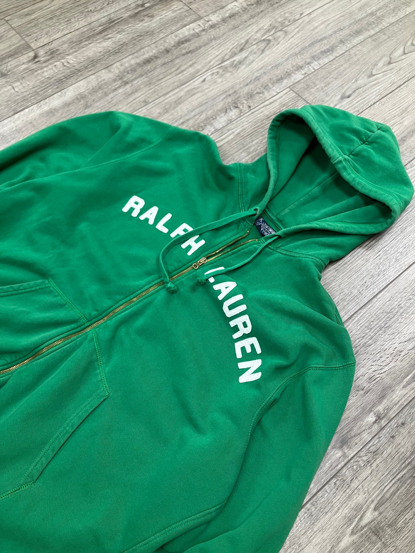 XL-Polo Jeans Company Green Zip Logo Hoodie