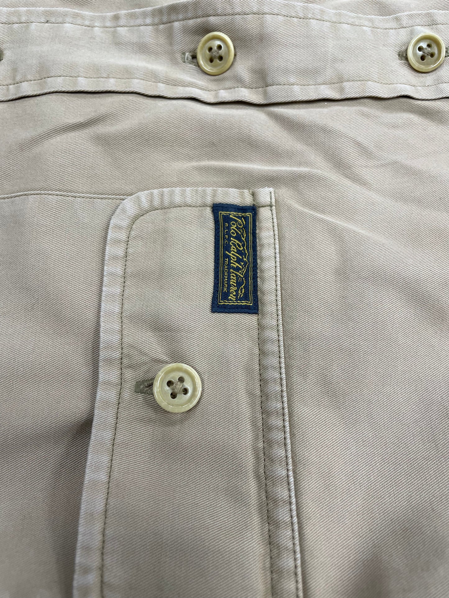 XL-Polo Ralph Lauren Tan Utility Button Up Shirt