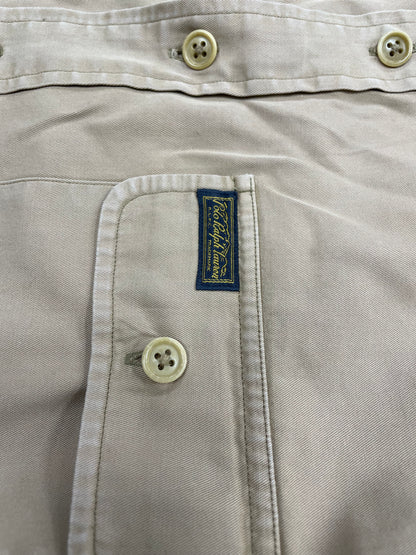 XL-Polo Ralph Lauren Tan Utility Button Up Shirt