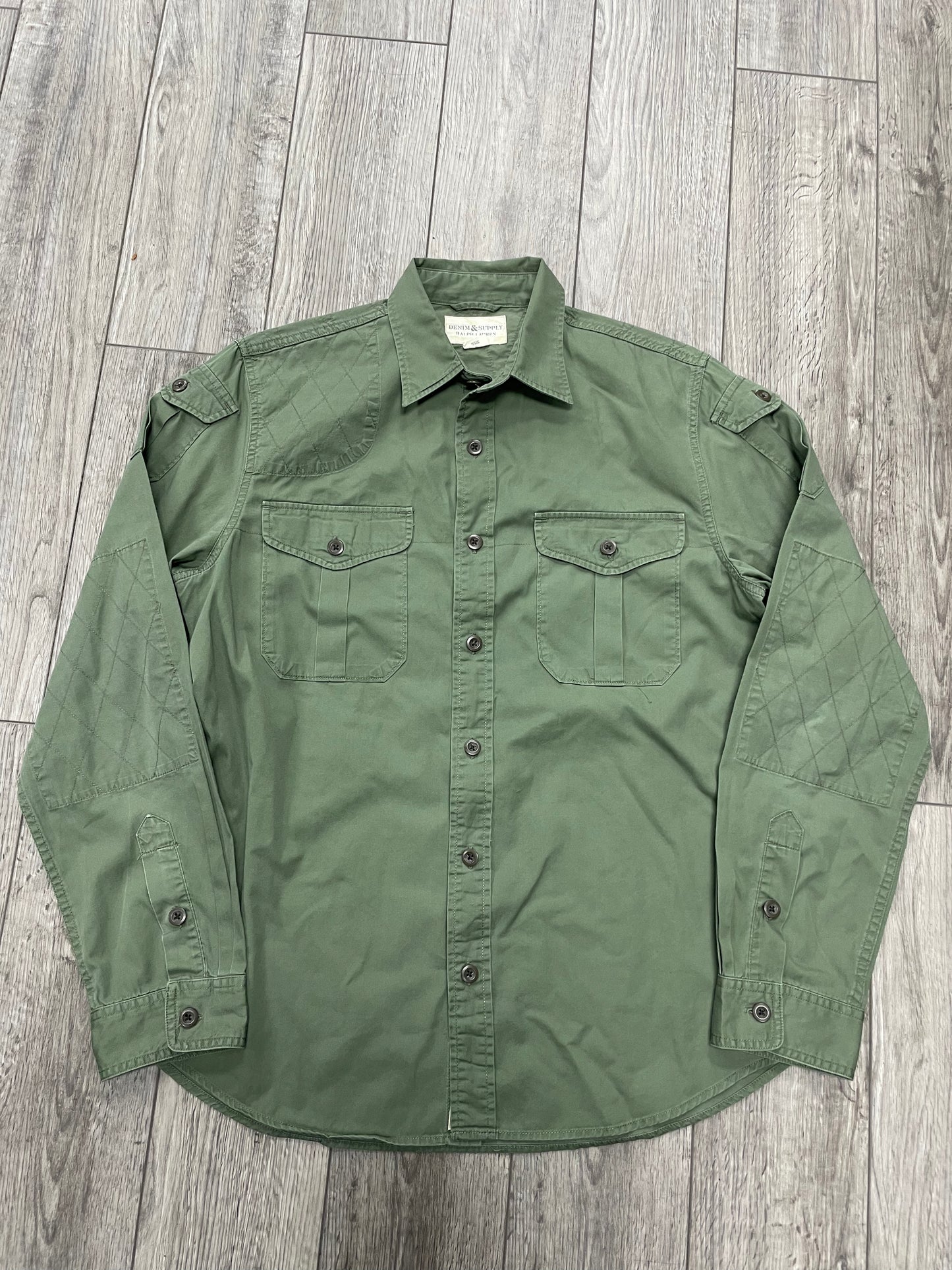 XL-Denim & Supply Ralph Lauren Military-Style Utility Shirt