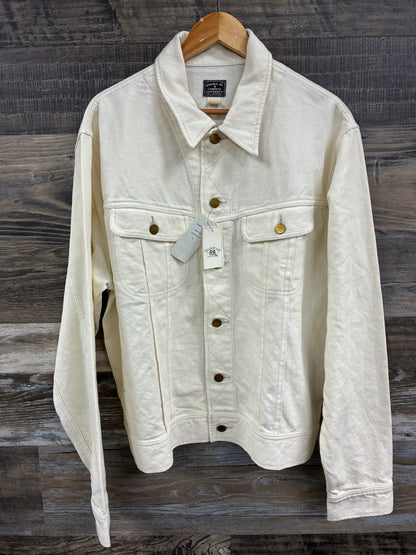 XL - Double RL RRL Keaton Navajo Pattern Linen Trucker Jacket