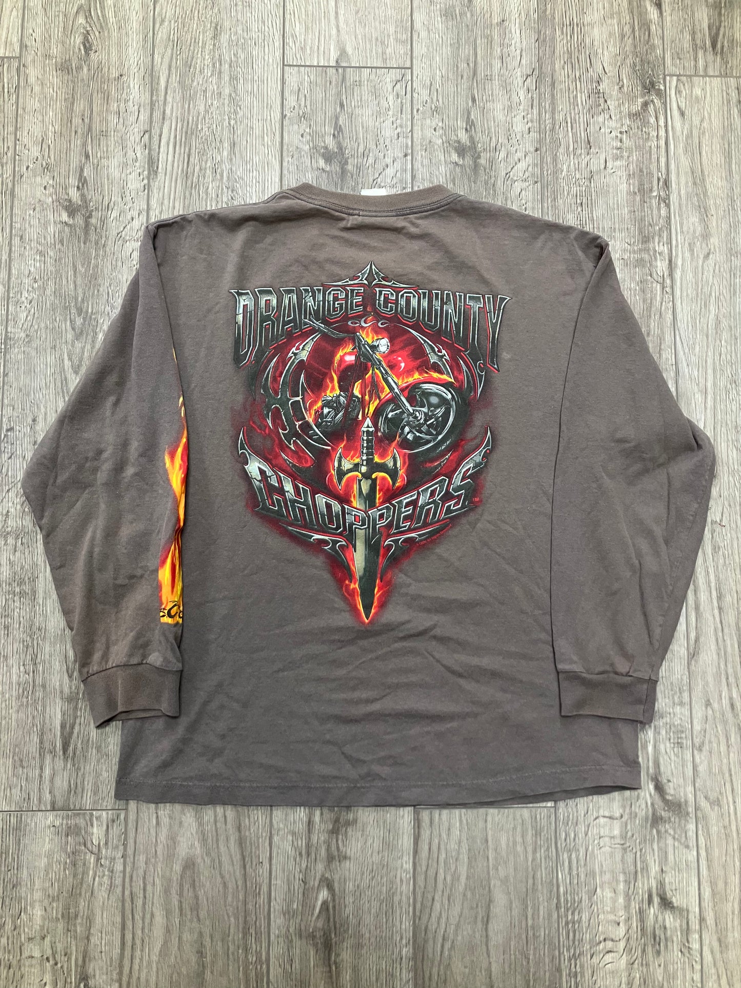 Orange County Choppers Grey Long Sleeve Size M