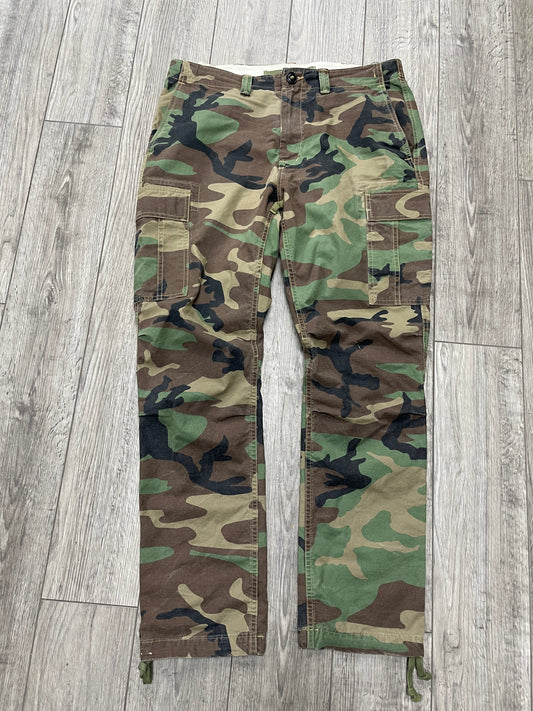 34-Polo Ralph Lauren Woodland Camo Button Cargo Pants