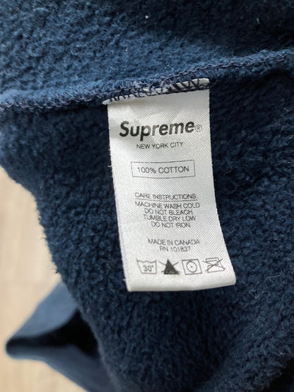 Supreme World Famous Navy Quarter Zip Size L