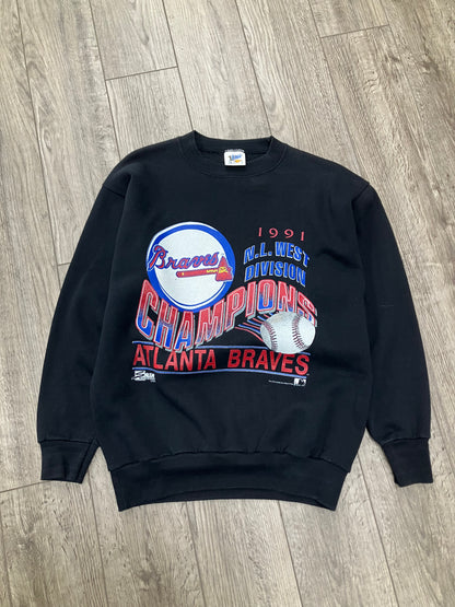 XL-Atlanta Braves 1991 Champions Crewneck