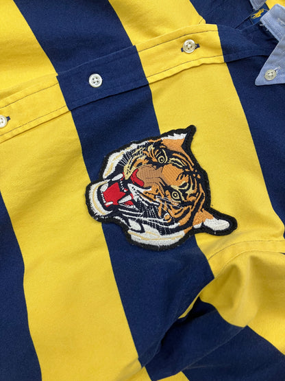 M- Polo Ralph Lauren Yale  Tiger Striped Long Sleeve