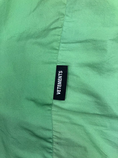 XS-Vetements Green Anime Button Up