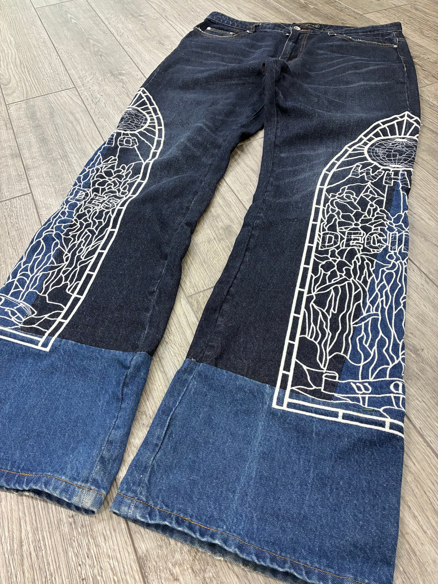 34 - Who Decides War Cowboy Indigo Denim Jeans