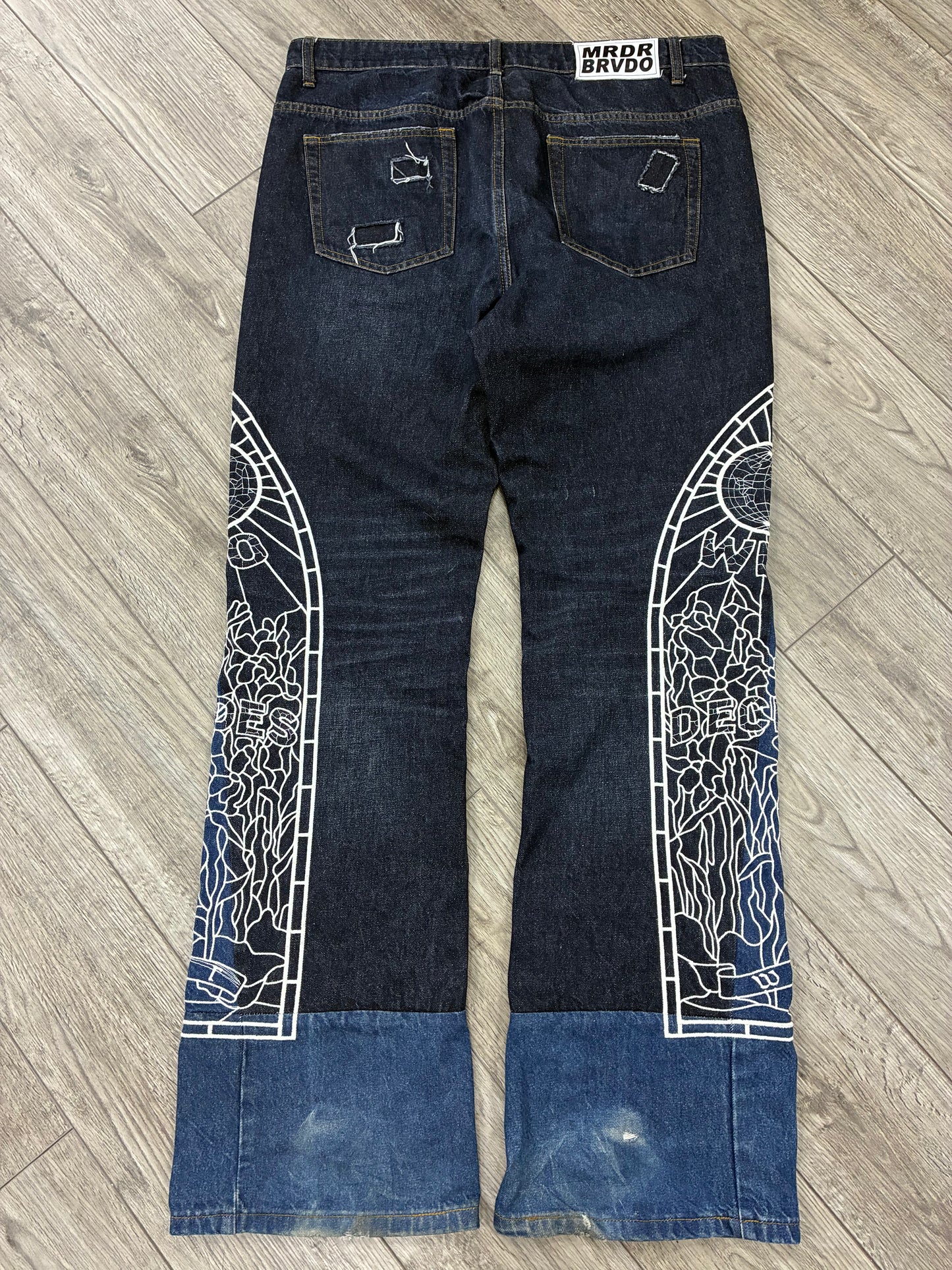 34 - Who Decides War Cowboy Indigo Denim Jeans