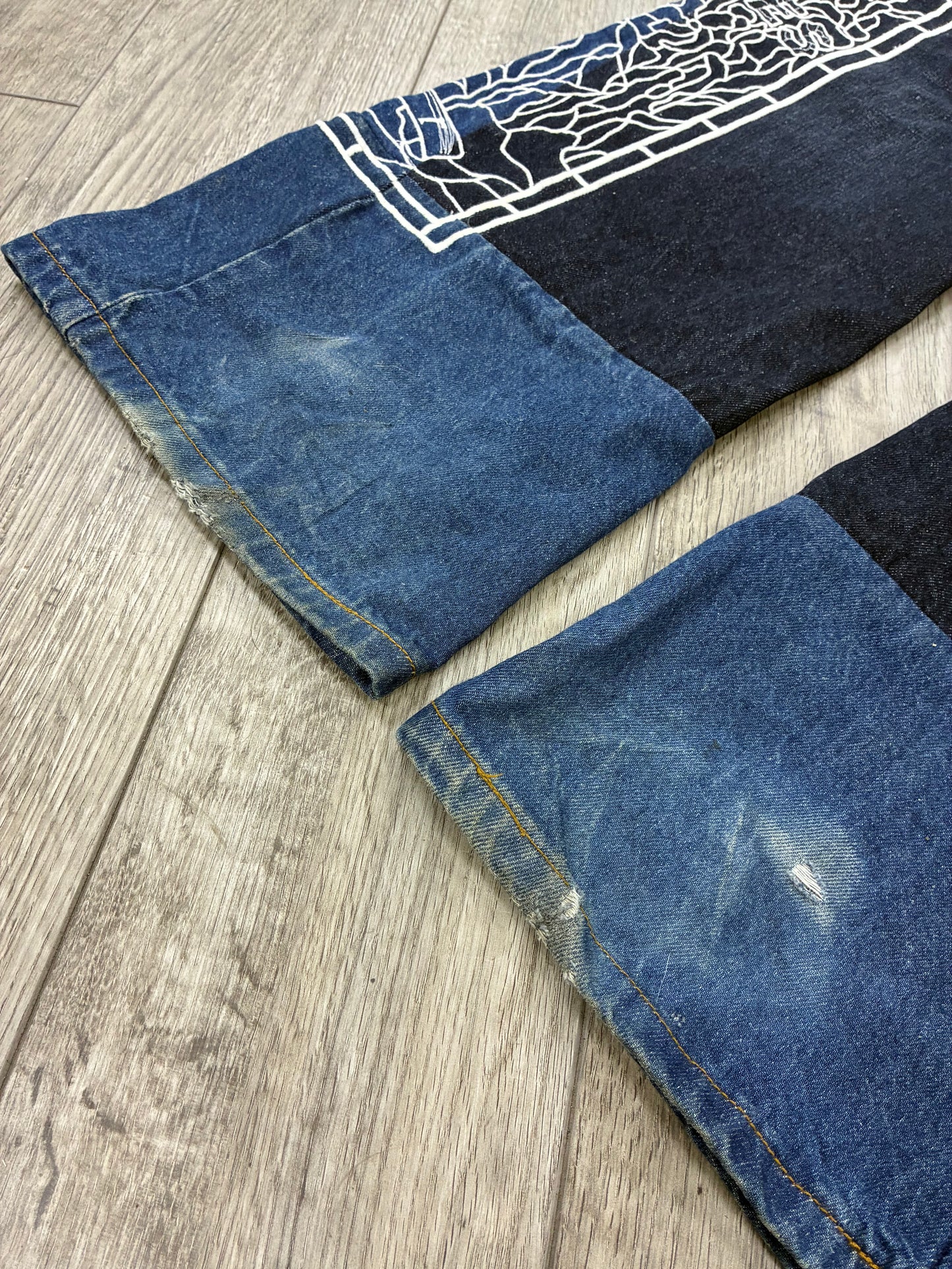 34 - Who Decides War Cowboy Indigo Denim Jeans