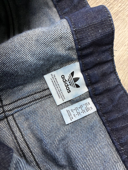 34 - Adidas Originals 3-Stripe Wide Leg Denim Jeans