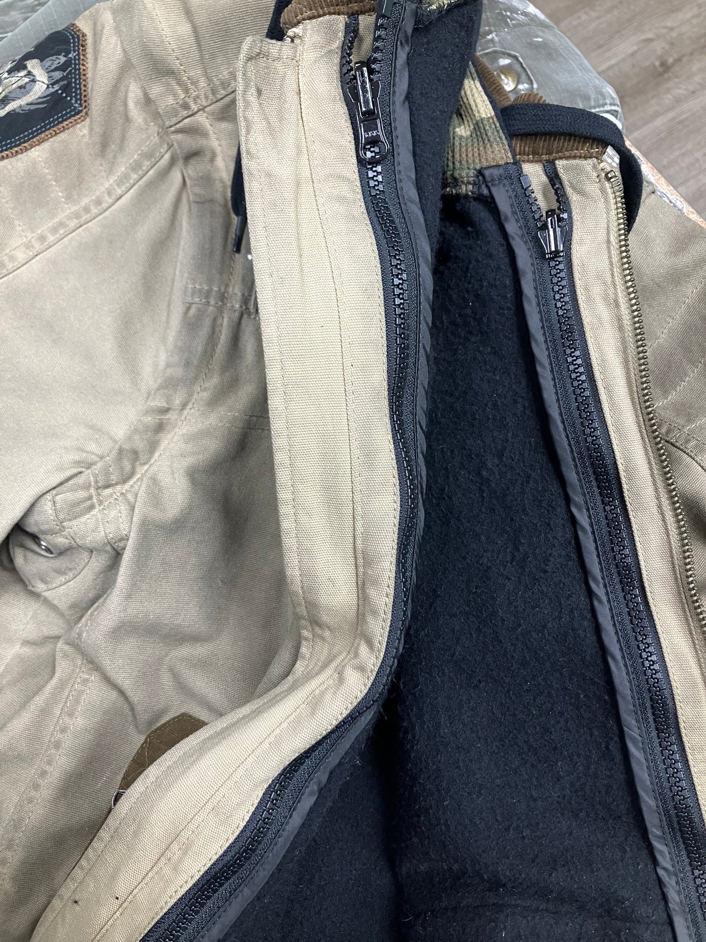 L-Harley Davidson double Layered Convertible Jacket