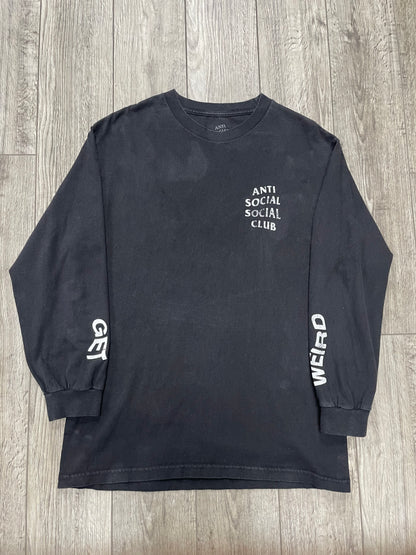 L-Anti Social Social Club Get Weird Long Sleeve Tee