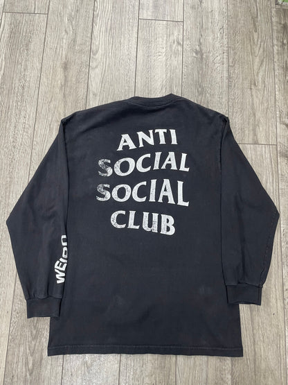 L-Anti Social Social Club Get Weird Long Sleeve Tee