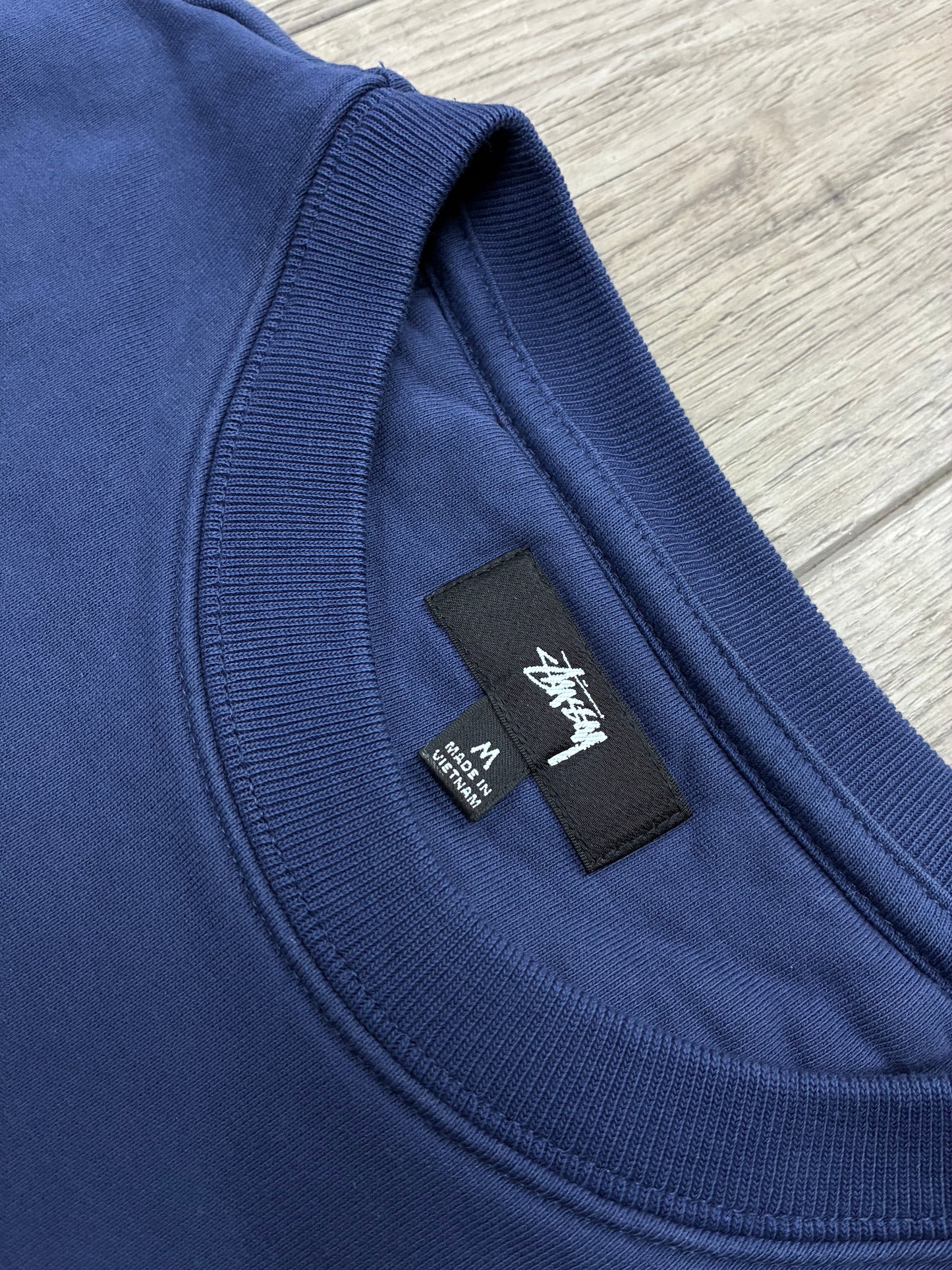 M - Stussy Sport Navy Fleece Vest