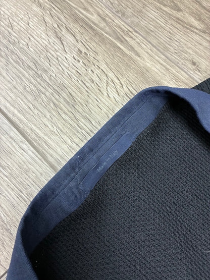 54/M - Lanvin Hybrid Knit Navy Blazer Jacket