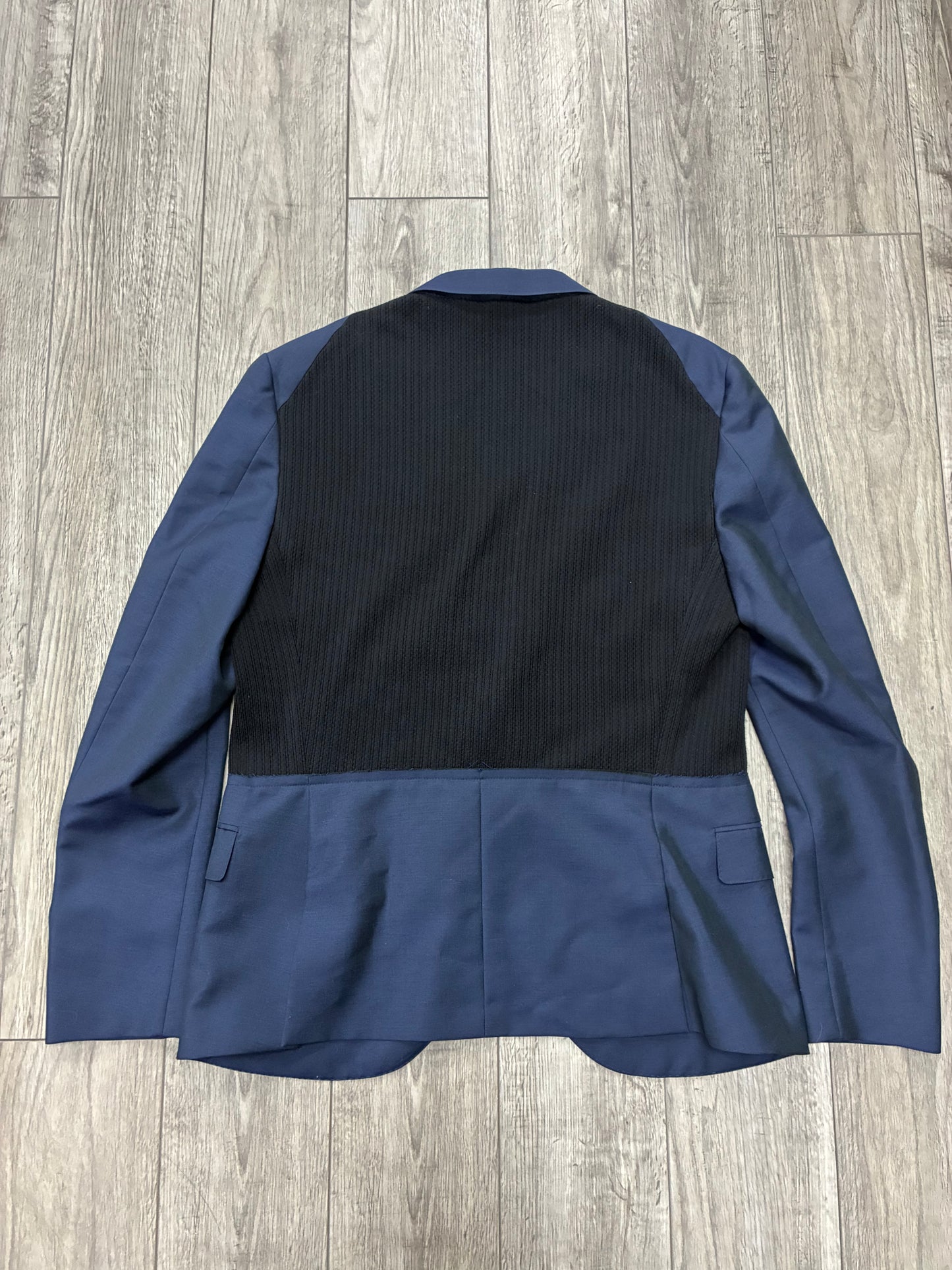 54/M - Lanvin Hybrid Knit Navy Blazer Jacket