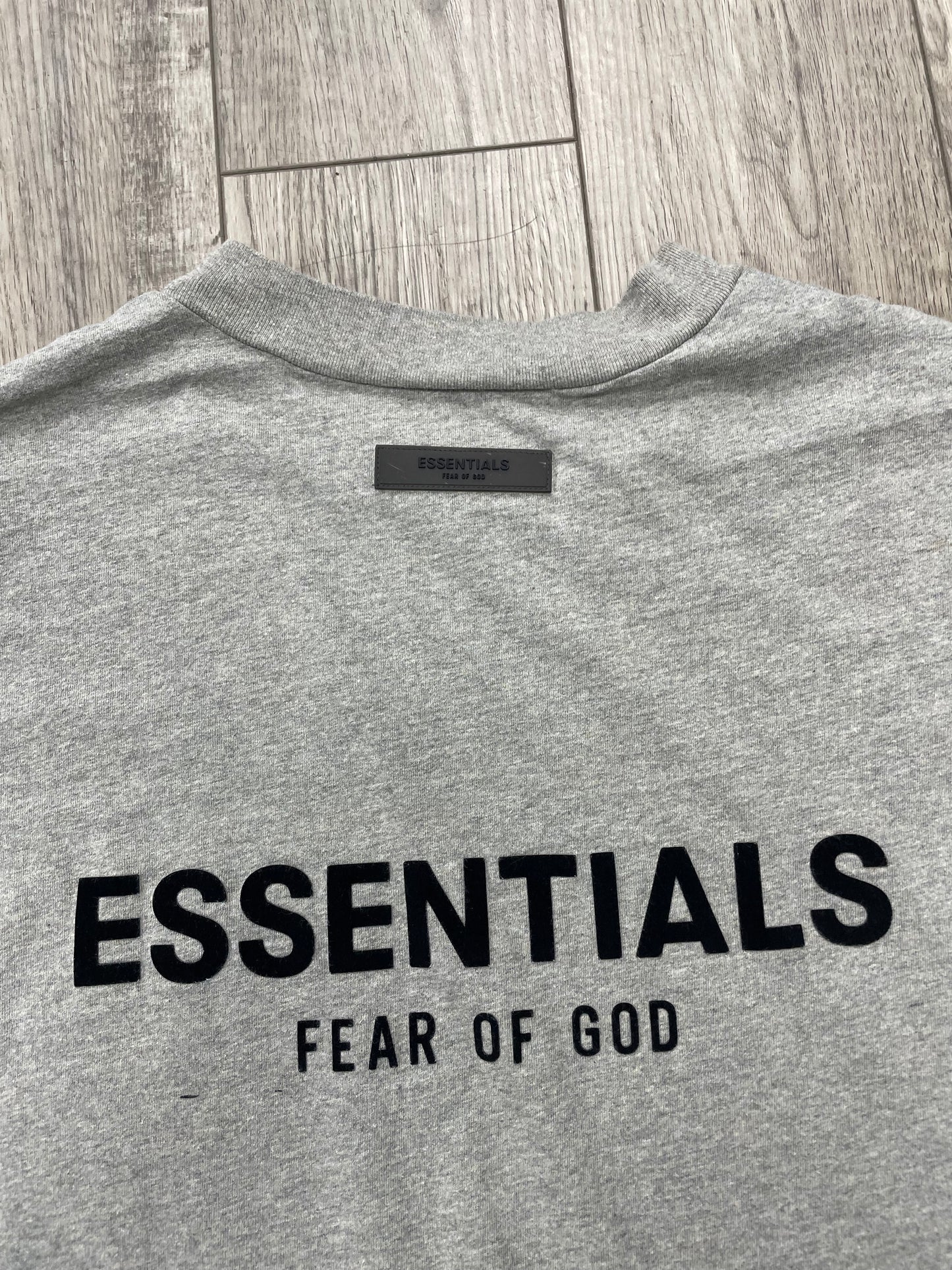 M-Fear of God Essentials Grey Tee