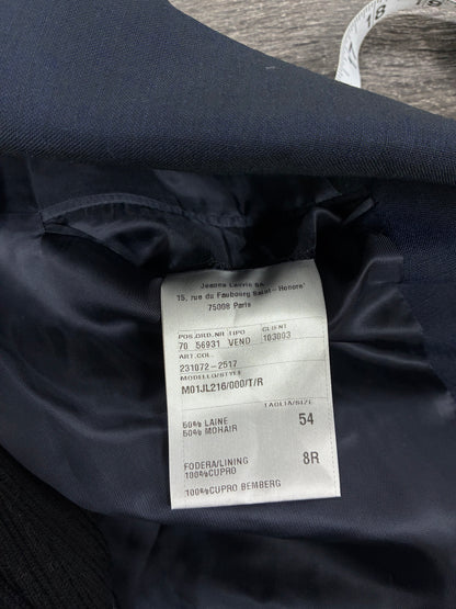 54/M - Lanvin Hybrid Knit Navy Blazer Jacket