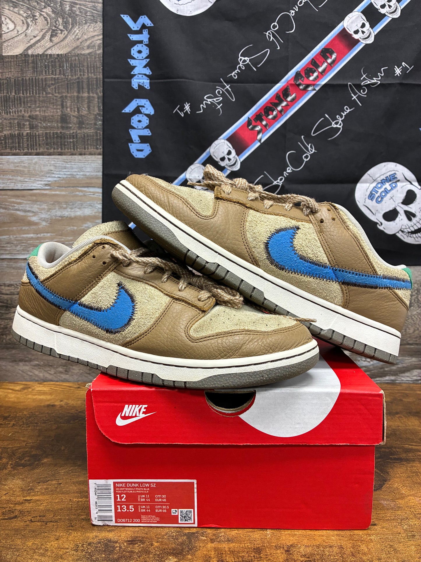 12 - Size x Nike Dunk Low Dark Driftwood