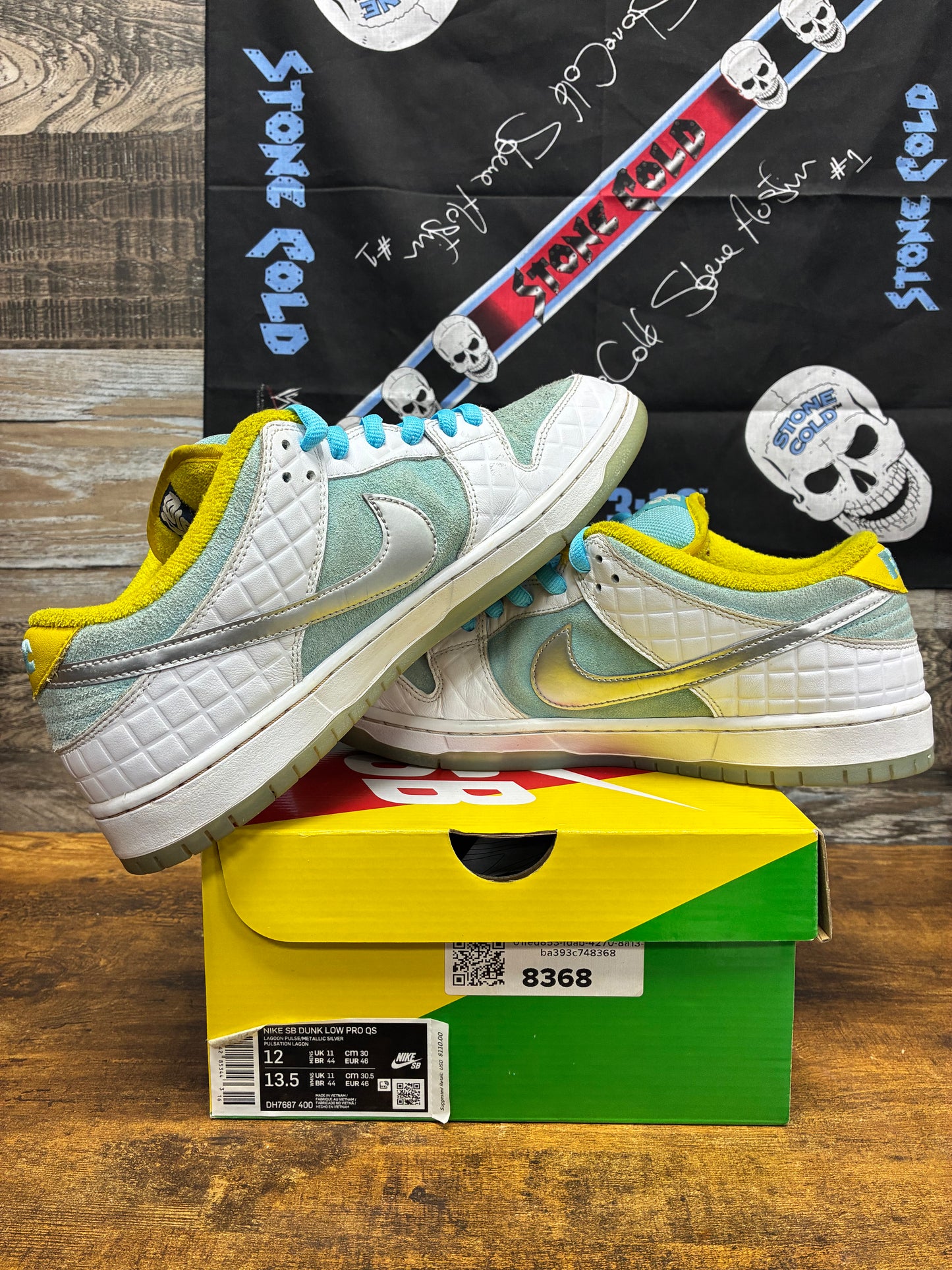 12 - FTC Nike Dunk SB Low Lagoon Pulse