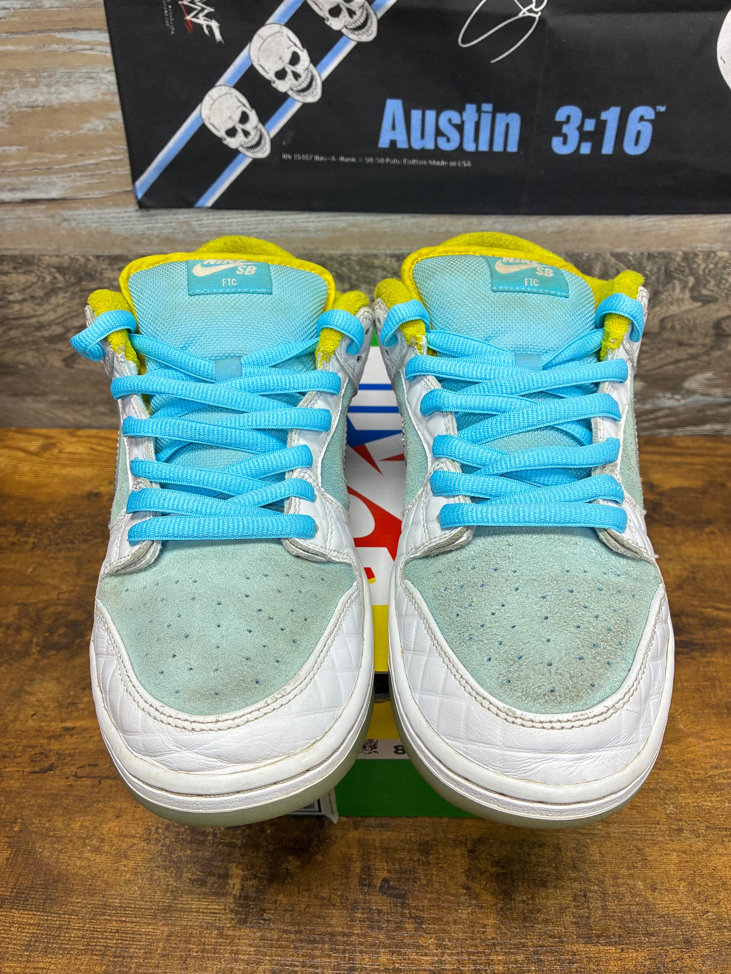 12 - FTC Nike Dunk SB Low Lagoon Pulse