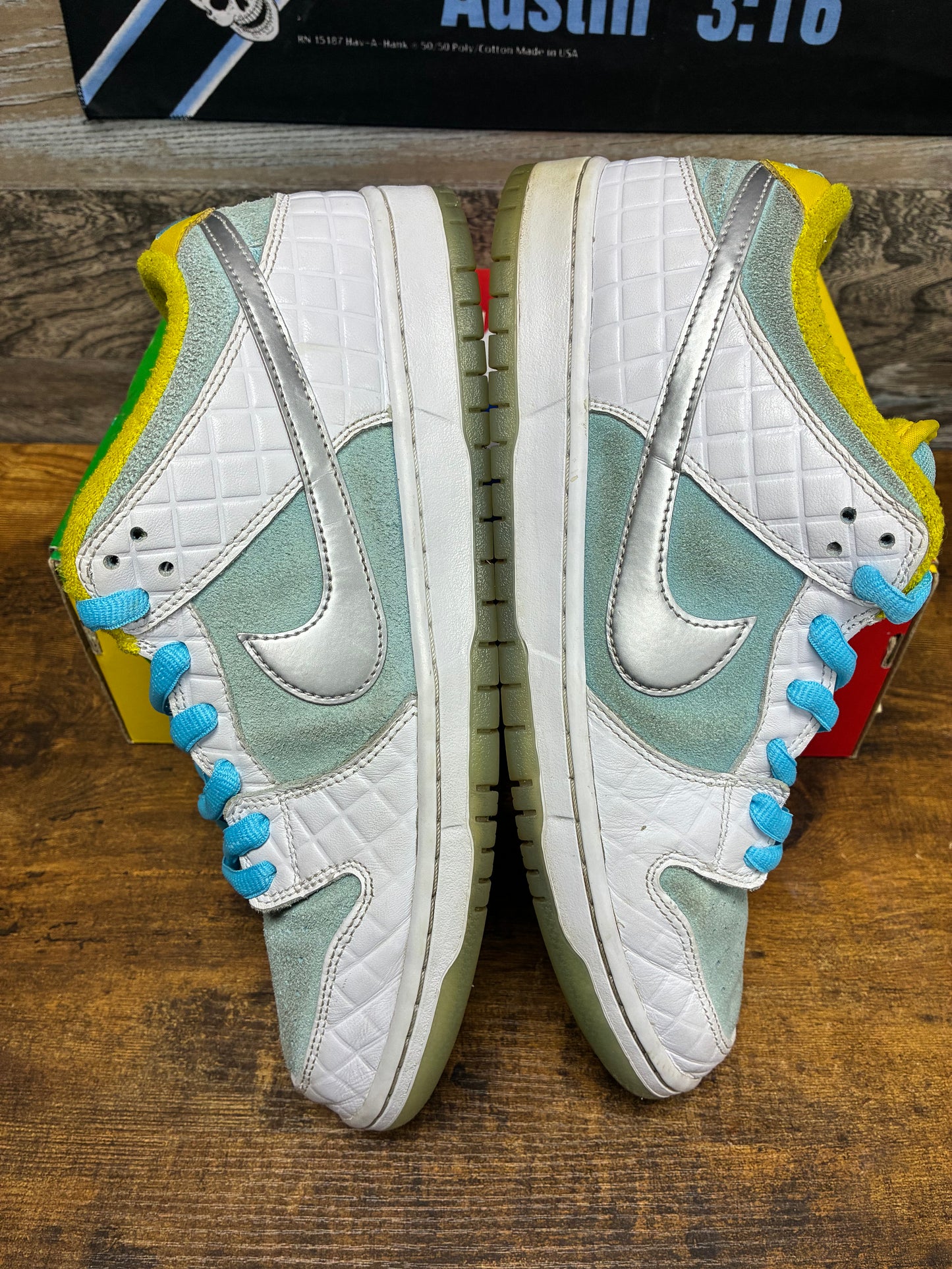 12 - FTC Nike Dunk SB Low Lagoon Pulse