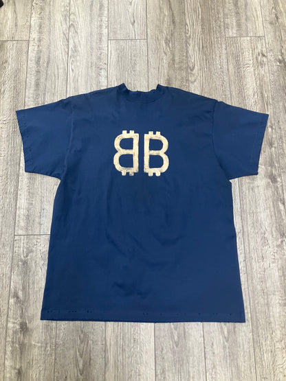 1-Balenciaga Crypto Logo Tee