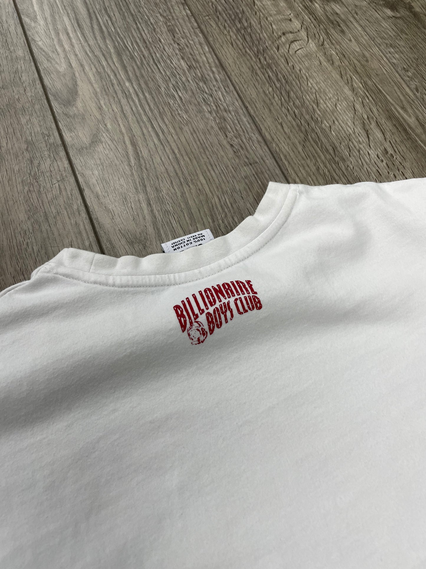 L-Billionaire Boys Club Plaid Helmet White Tee