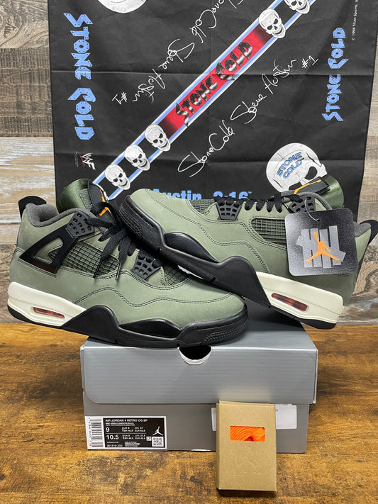 9-Air Jordan 4 UNDEFEATED green