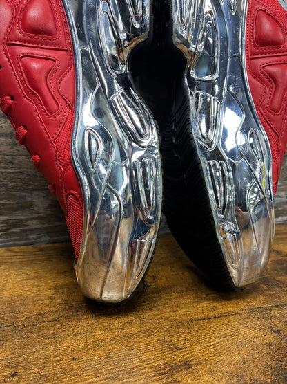9 - Adidas Ozweego Raf Simons Red Silver Metallic