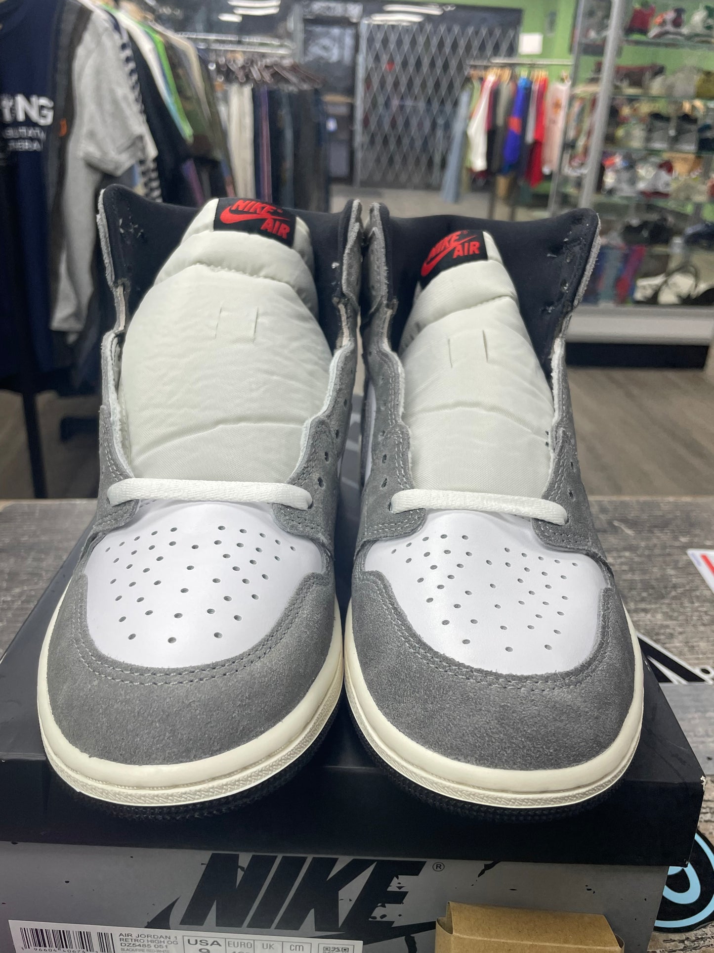 9-Air Jordan 1 High Washed Black