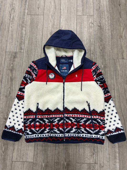 M - Polo Ralph Lauren Team USA Hybrid Full-Zip Olympic Fleece